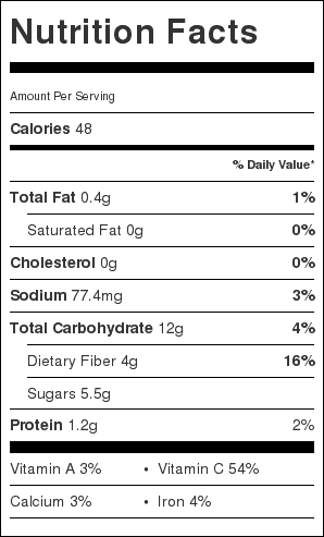10 Minute Berry Salsa Nutrition Facts| scrambledchefs.com