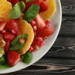 Pomegranate Orange Fruit Salad Collage