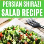 Persian Shirazi Salad Collage