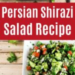 Persian Shirazi Salad Collage