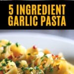 Garlic pasta collage