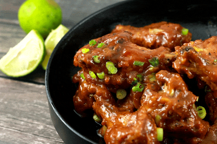 Crispy Sticky Thai Chicken Wings | ScrambledChefs.com