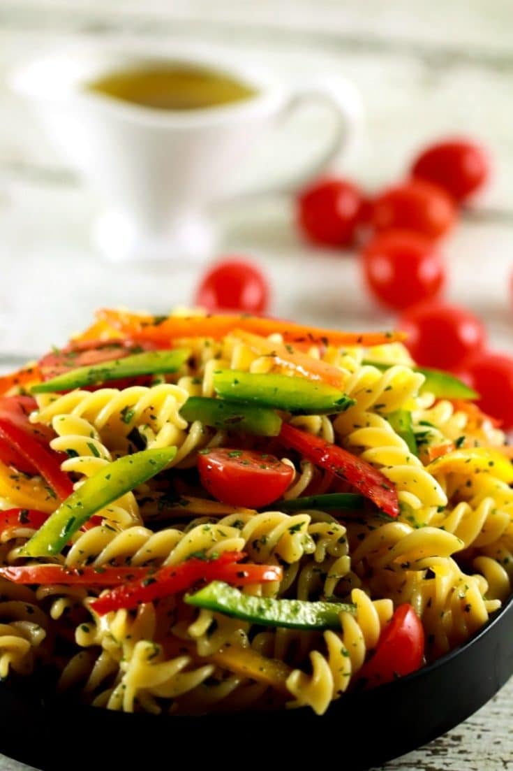 Cold Pasta Salad with Italian Dressing