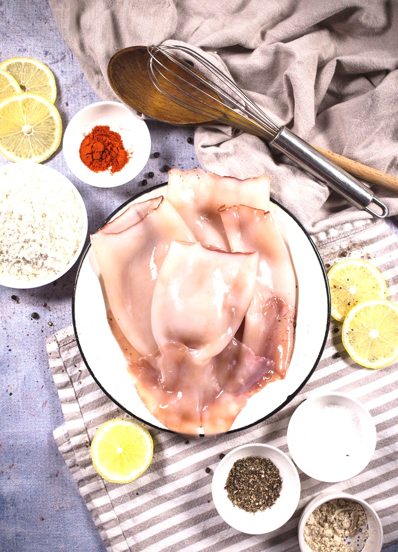 Ingredients for Fried Calamari Recipe