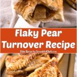 Flaky Pear Turnovers on a baking sheet