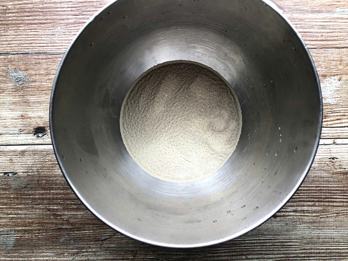 Yeast water mixture in bowl