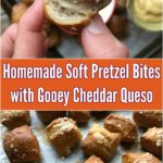 Collage of homemade soft pretzels