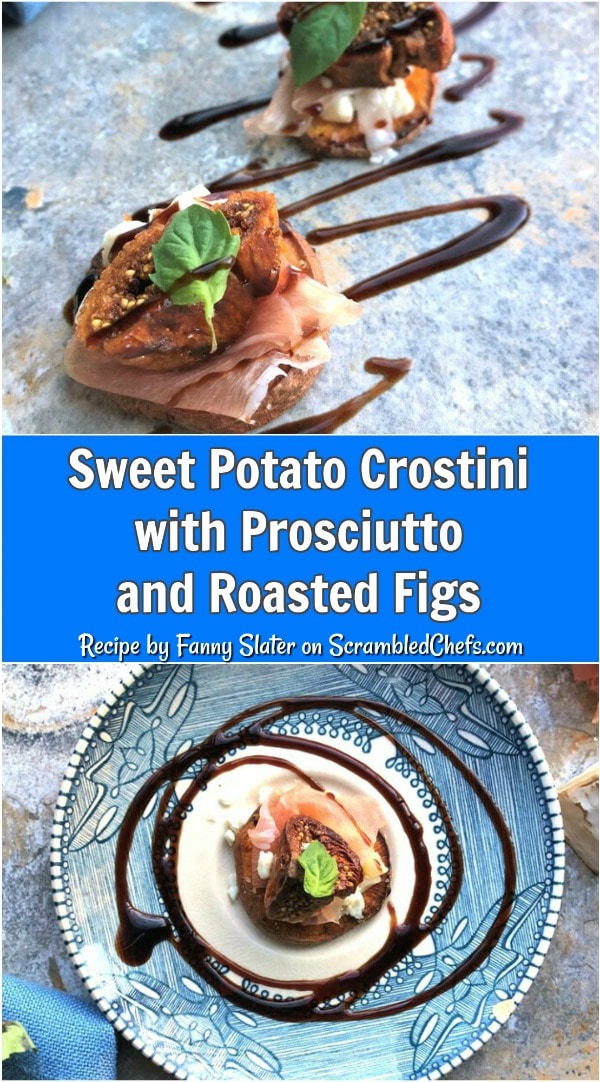 Sweet potato Crostini collage image