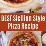 Sicilian Pizza collage