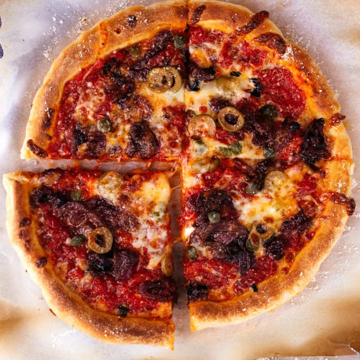 BEST Homemade Sicilian Style Pizza Recipe | Scrambled Chefs