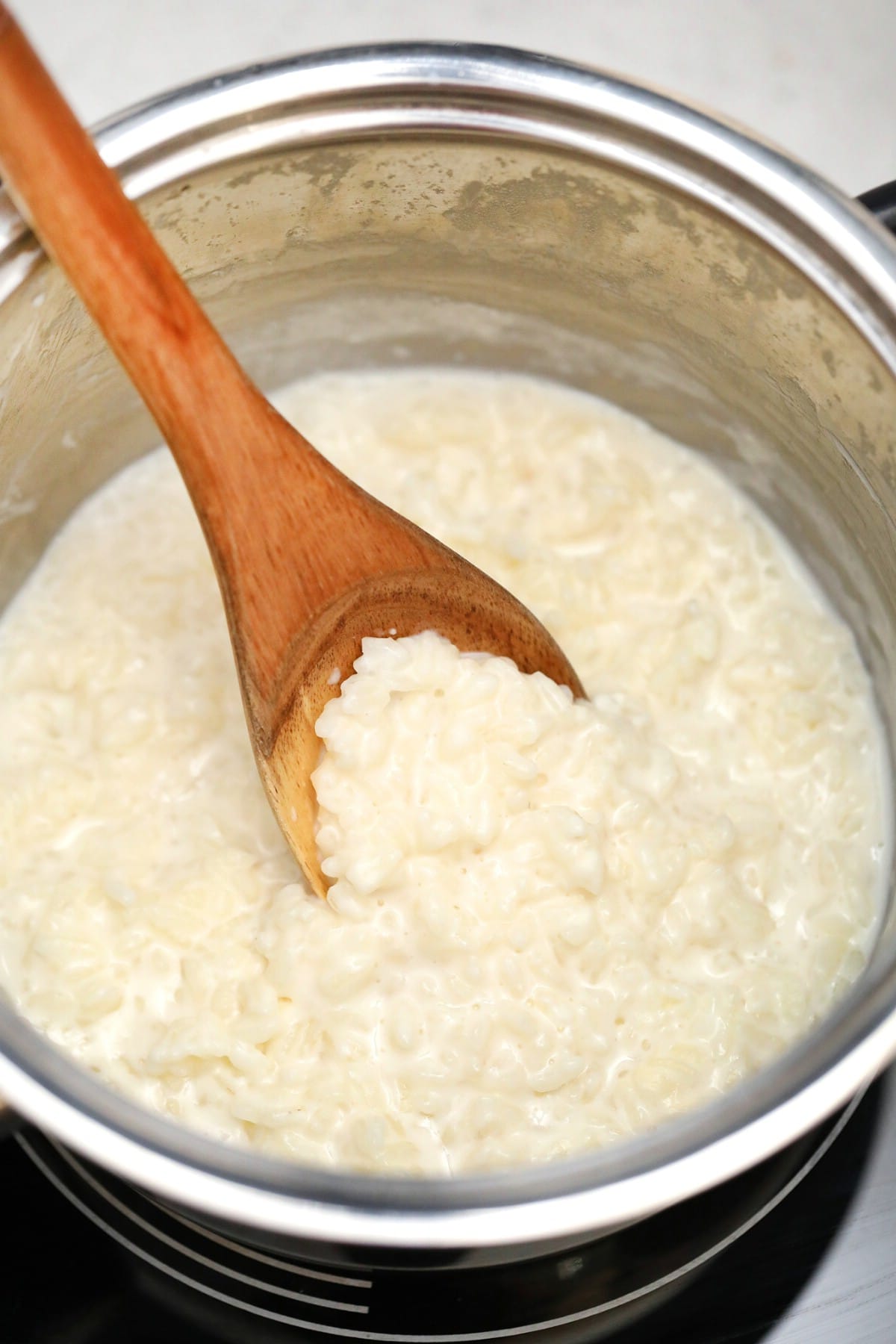 Thickened rice mixture
