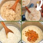 Rice pudding collage