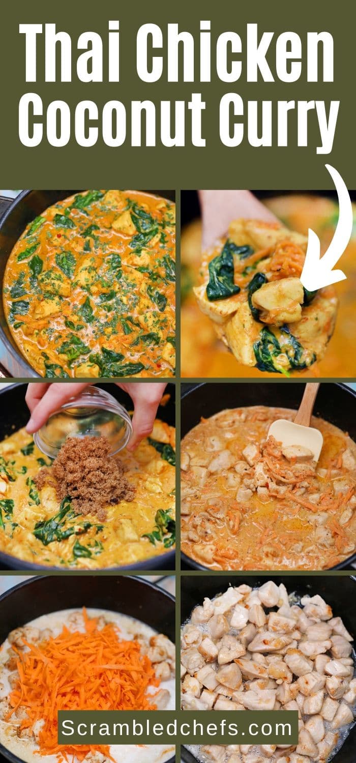 30-Minute Thai Chicken Coconut Curry Recipe - Scrambled Chefs