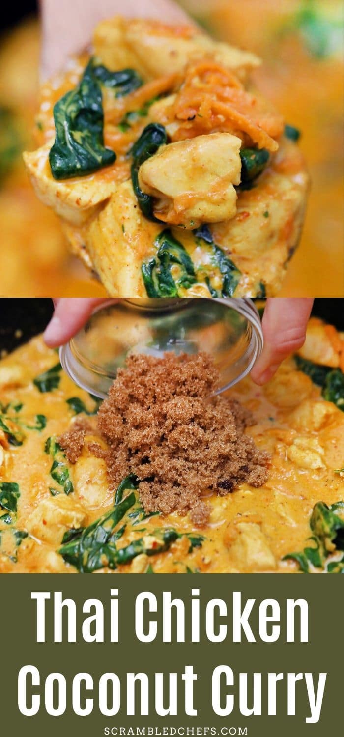 30-Minute Thai Chicken Coconut Curry Recipe - Scrambled Chefs
