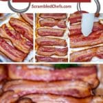 Oven baked bacon collage