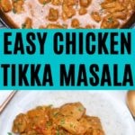 Chicken tikka masala collage