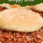Sloppy Joe sandwiches on sesame seed buns