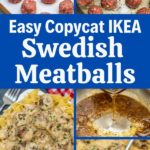 Swedish meatballs collage