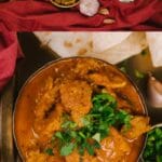 Chicken dhansak curry collage