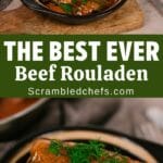 Beef rouladen collage
