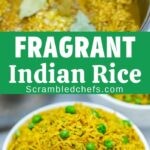 Indian style rice recipe collage