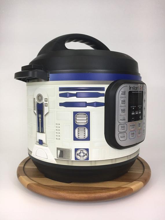 Blue and White Droid Instant Pot Decal

