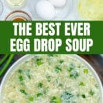 Egg drop soup collage