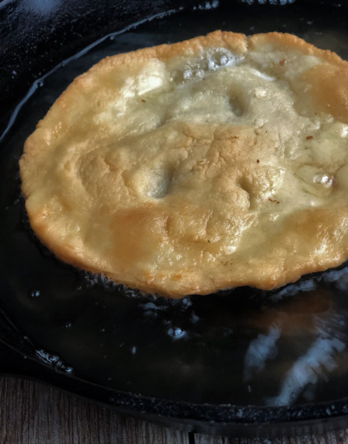 Fry bread cooking