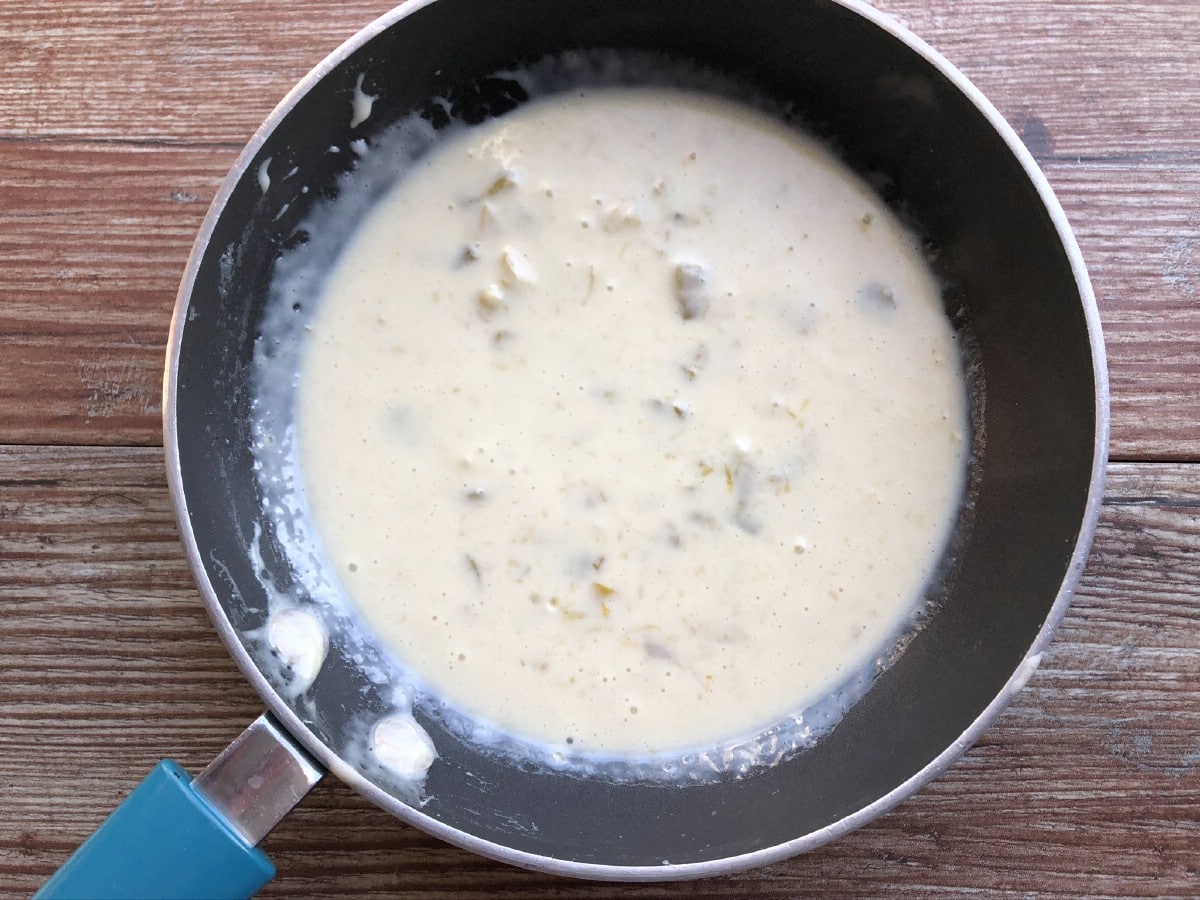 Queso in skillet