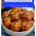 Vegetable Manchurian balls collage