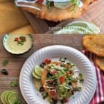 Fry bread taco collage