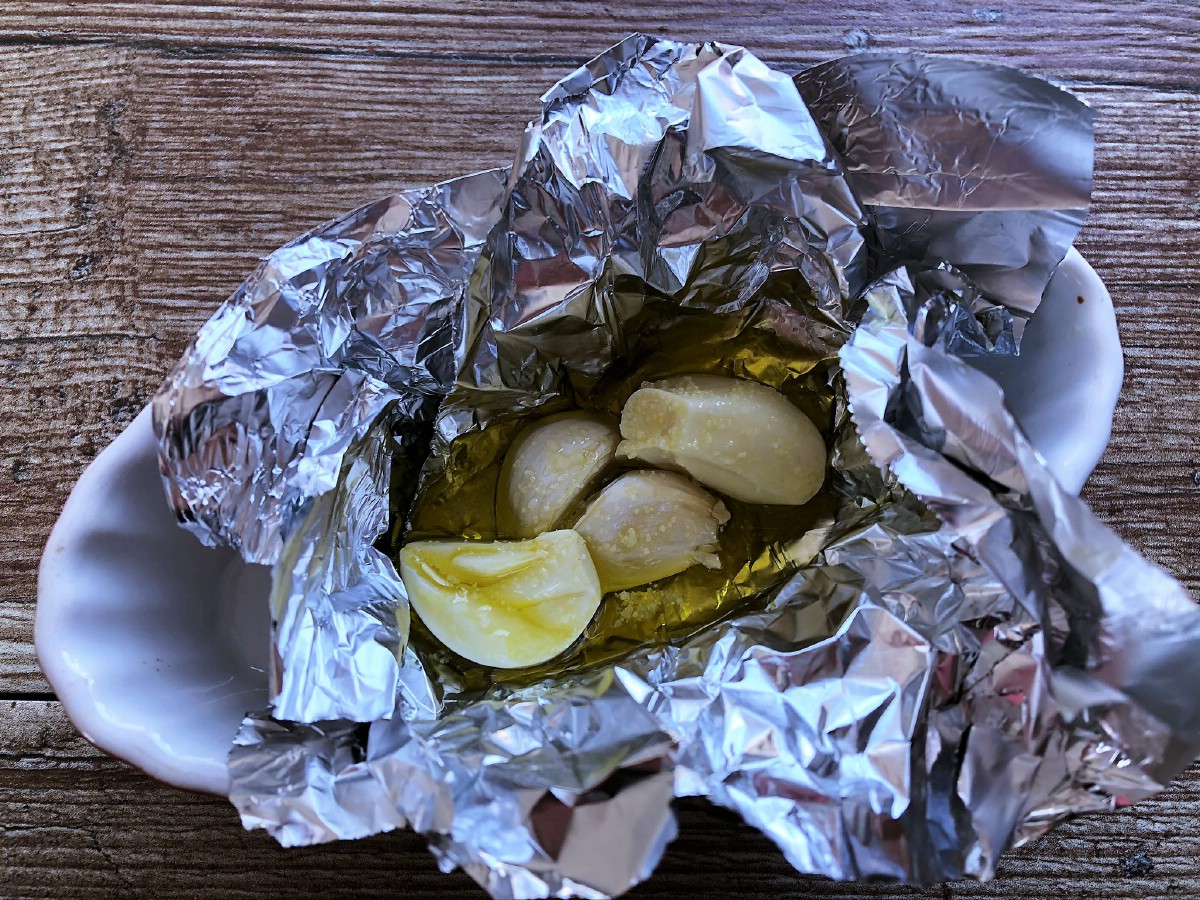 Garlic in foil