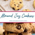 Almond Joy cookies collage