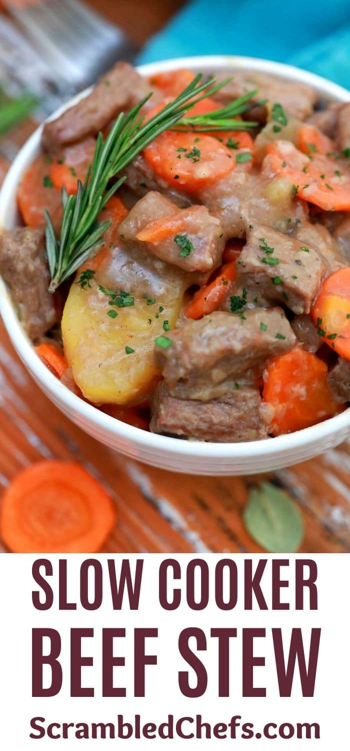 Homestyle Slow Cooker Beef Stew Recipe - Scrambled Chefs