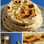 Naan bread collage
