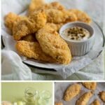 Pickle brine chicken collage