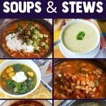 Soups and stews collage