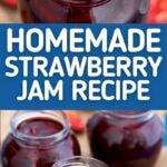 Strawberry jam collage