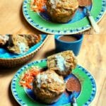 Coconut carrot cake collage
