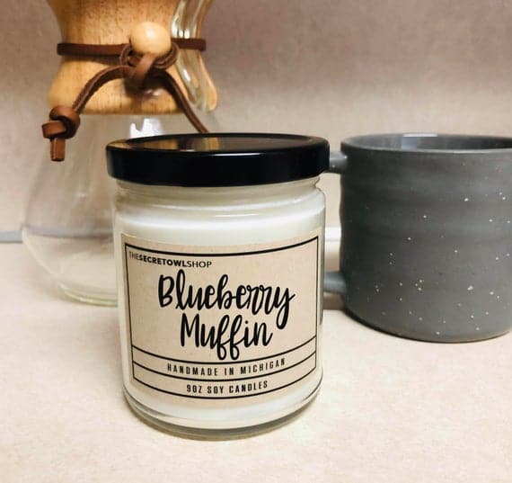 Blueberry Muffin Candle Blueberry Scent Housewarming Gift | Etsy