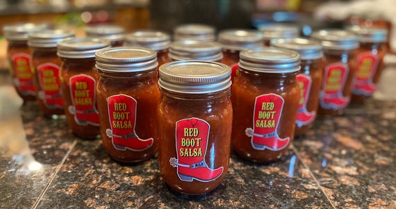 Red Boot Salsa | Etsy