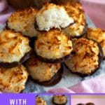 Coconut macaroon collage