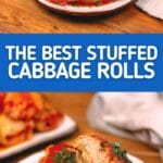 Cabbage rolls collage
