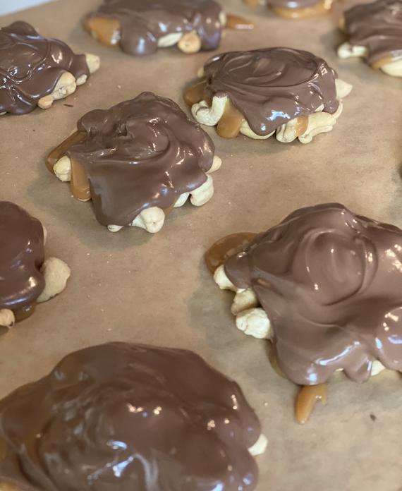Chocolate Turtles Holiday Candy | Etsy