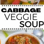 vegetable soup collage
