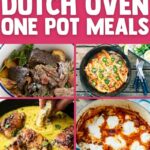 Dutch oven meals collage