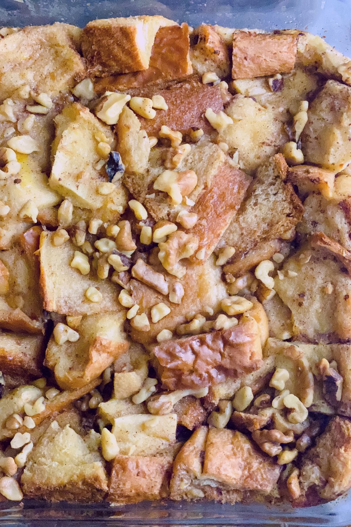 Unbaked bread pudding