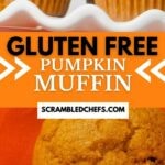 Gluten free pumpkin muffin collage
