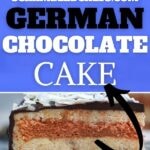 Chocolate cake collage