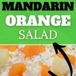 Mandarin orange salad collage